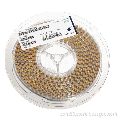 100UF 20V D Tantalum Capacitor (SMD)